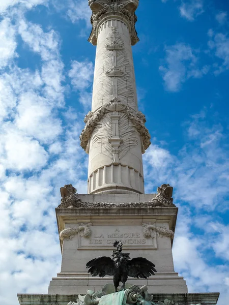 BORDEAUX, GIRONDE / FRANCE - 19 сентября: Памятник Жиронду — стоковое фото