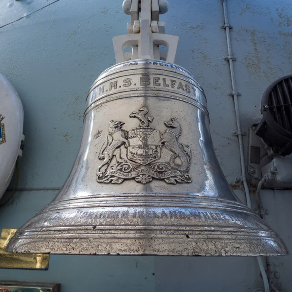 Londyn/Wielka Brytania – 12 września: HMS "Belfast Ship Bell" w Londynie — Zdjęcie stockowe