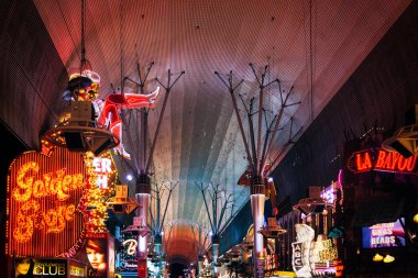 Las Vegas, Nevada/ABD - 3 Ağustos: Fremont ışık deneyimi 