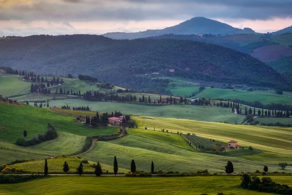Utsikt över Val d'Orcia i Toscana — Stockfoto