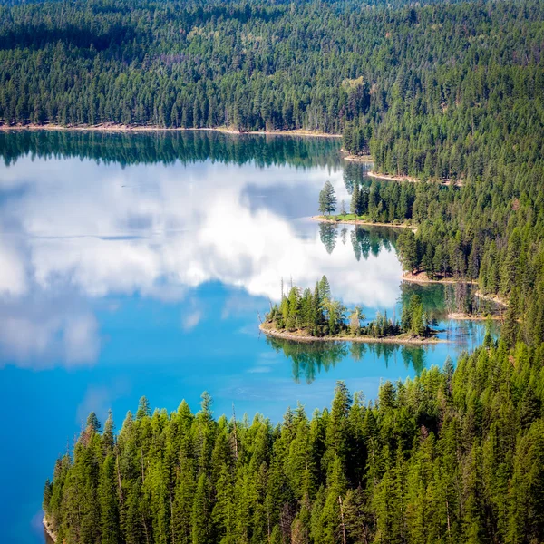 Widok na jezioro Holland w Montana — Zdjęcie stockowe