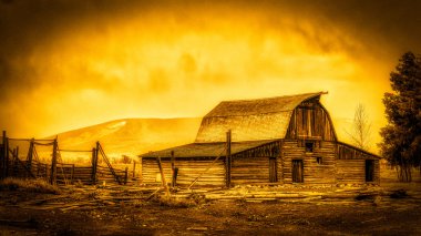 Jackson, Wyoming/ABD - 30 Eylül: Görünüm, Mormon satır Ja yakınındaki