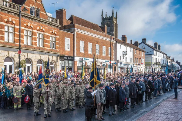 EAST GRINSTEAD WEST SUSSEX / UK - NOVEMBRO 13: Memorial Service o — Fotografia de Stock