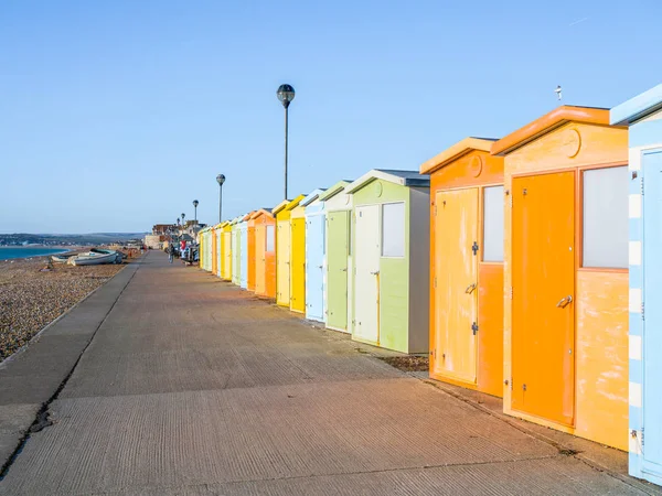 SEAFORD, SUSSEX/UK - NOVEMBER 28 : View of Beach Huts on Seaford — Stock Photo, Image