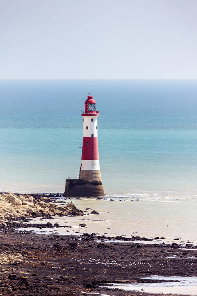 BEACHEY HEAD, SUSSEX / UK - MAY 11: The Lighthouse at Beachey Hea
