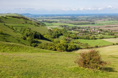 Yeşil ve Sussex dalgalı tepelerin