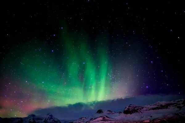 Northern Lights do sul da Islândia — Fotografia de Stock
