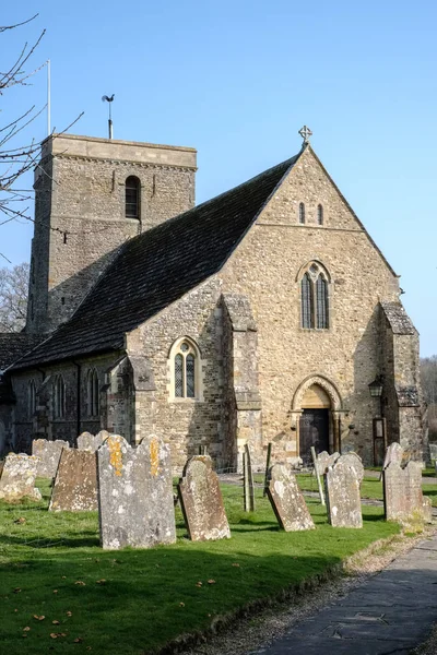 Shipley, West Sussex'deki / / Uk - 16 Mart: Görünüm St Mary Kilisesi — Stok fotoğraf