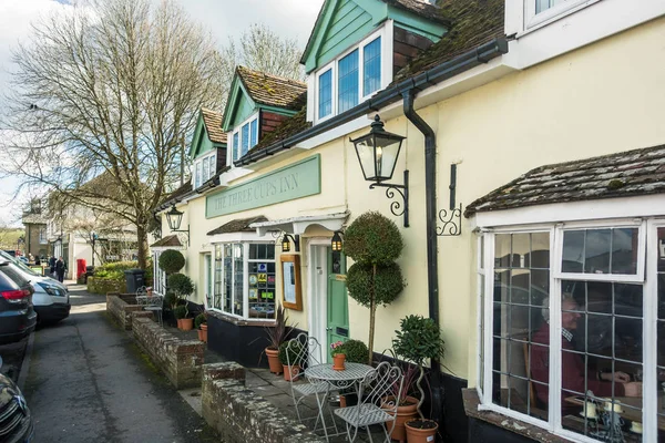 STOCKBRIDGE, HAMPSHIRE / UK - MARÇO 21: Vista de rua de Stockbridg — Fotografia de Stock