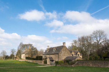 Wyck Rissington, Gloucestershire/Uk - 24 Mart: Pitoresk WYC'nin