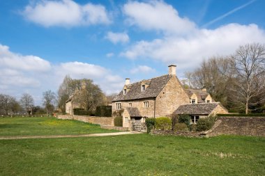 Wyck Rissington, Gloucestershire/Uk - 24 Mart: Pitoresk WYC'nin