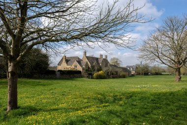 Wyck Rissington, Gloucestershire/Uk - 24 Mart: Pitoresk WYC'nin