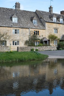 Lower Slaughter, Gloucestershire/Uk - 24 Mart: Doğal görünümünü 