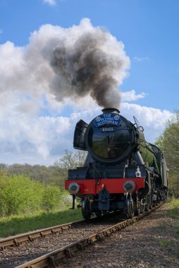 Horsted Keynes, Sussex/Uk - Nisan 13: Scotsman Bl üzerinde uçan