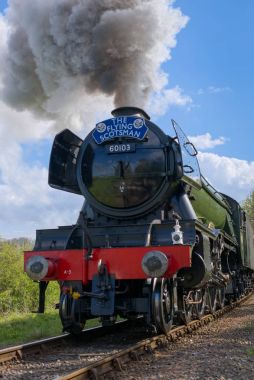 Horsted Keynes, Sussex/Uk - Nisan 13: Scotsman Bl üzerinde uçan