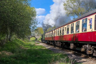 Horsted Keynes, Sussex/Uk - Nisan 13: Scotsman Bl üzerinde uçan