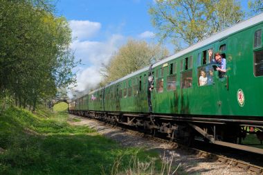 Horsted Keynes, Sussex/Uk - Nisan 13: Scotsman Bl üzerinde uçan