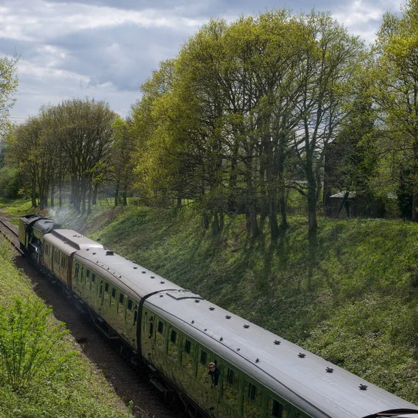 Horsted Keynes, Sussex/Uk - Nisan 13: Scotsman Bl üzerinde uçan — Stok fotoğraf