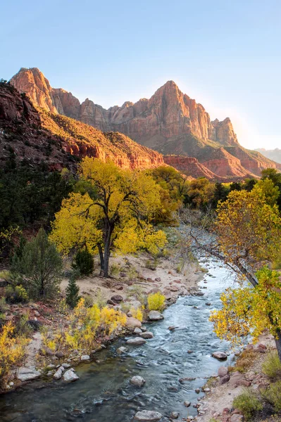 Virgin River ao pôr do sol — Fotografia de Stock