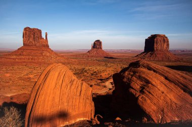 monument valley utah ABD doğal görünümü