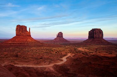 monument valley utah ABD doğal görünümü