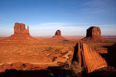 monument valley utah ABD doğal görünümü