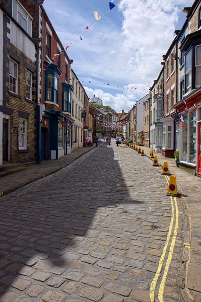 STAITHES, YORKSHIRE/UK - AUGUST 21 : Street Scene in Staithes Yo — Stock Photo, Image