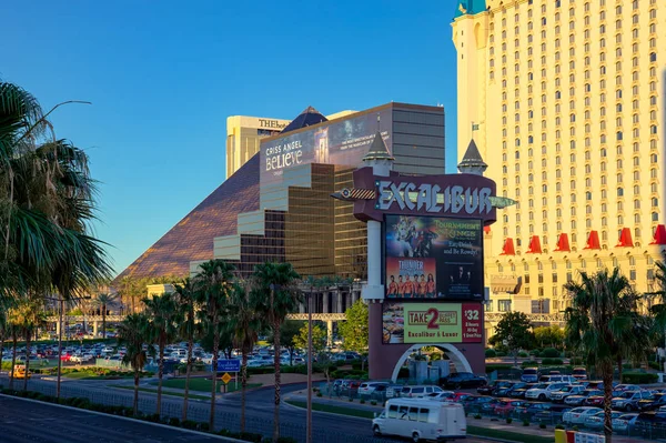 Las Vegas, Nevada/Usa - 1 augustus: Bekijken van de Excalibur Hotel — Stockfoto