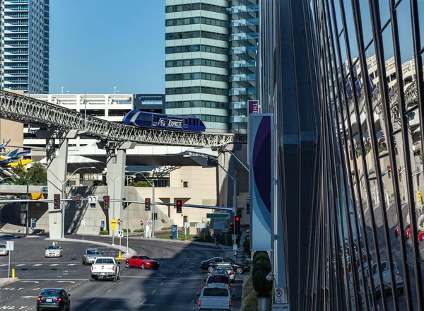 LAS VEGAS, NEVADA/USA - AUGUST 1 ; View of the Monorail  in Las — Stock Photo, Image