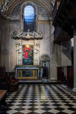 Bergamo, Lombardy/İtalya - Haziran 25: Kedriki iç görünümü