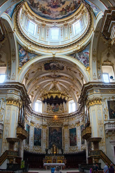 Bergamo, Lombardie/Itálie – 25. června: Vnitřní pohled Cathedr — Stock fotografie