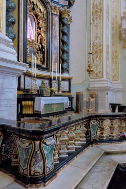 Bergamo, Lombardy/İtalya - Haziran 26: Cathedr, iç görünüm