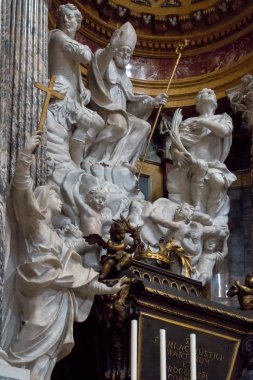 Bergamo, Lombardy/İtalya - Haziran 26: Cathedr, iç görünüm