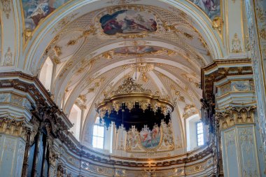 Bergamo, Lombardy/İtalya - Haziran 26: Cathedr, iç görünüm