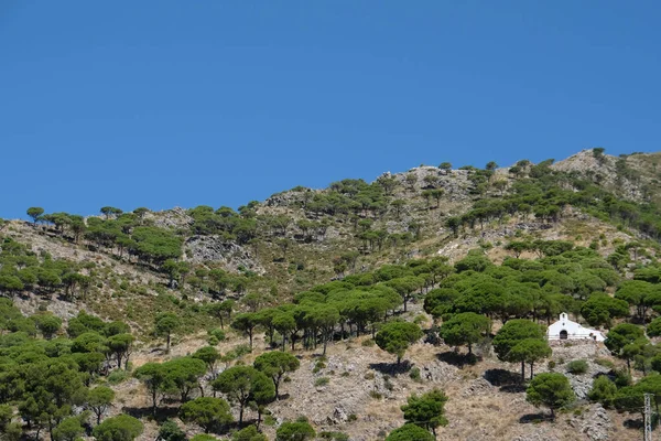 Mijas, Andalucia/Espanha - 3 de julho: Capela colina perto de Mijas — Fotografia de Stock