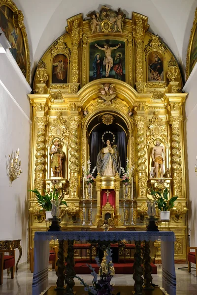 Mijas, Andaluzja/Hiszpania - 3 lipca: Wnętrze kościoła z Immacul — Zdjęcie stockowe