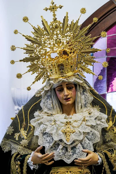 Mijas, Andalusië/Spanje - 3 juli: Interieur kerk van de Immacul — Stockfoto