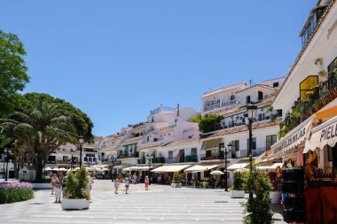 Mijas, Andalucia/İspanya - 3 Temmuz: Mijas Andalucia İspanya görünüm 