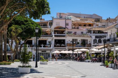Mijas, Andalucia/İspanya - 3 Temmuz: Mijas Andalucia İspanya görünüm 