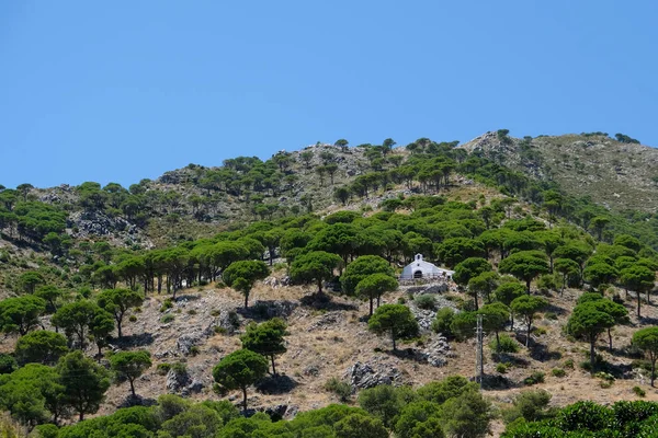 Mijas, Andalucia/Espanha - 3 de julho: Capela colina perto de Mijas — Fotografia de Stock