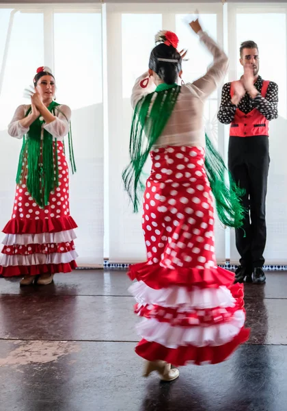 Calahonda, Andalúzia, Spanyolország - július 3: Flamenco tánc Calaho — Stock Fotó