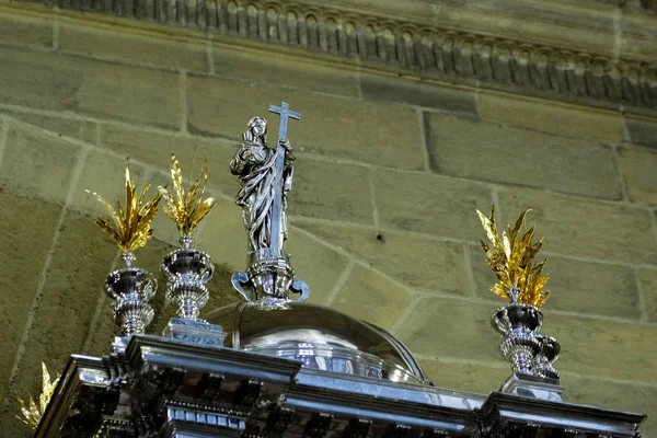 Malaga, Andalusië/Spanje - 5 juli: Binnenaanzicht van de Cathedra — Stockfoto