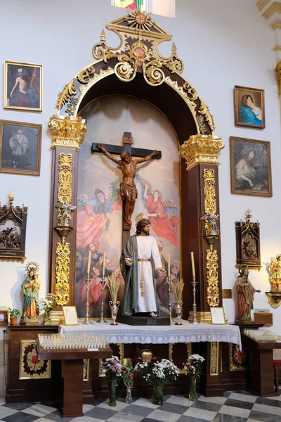 Marbella, andalucia / spanien - 6. juli: christusstatue in der chu — Stockfoto