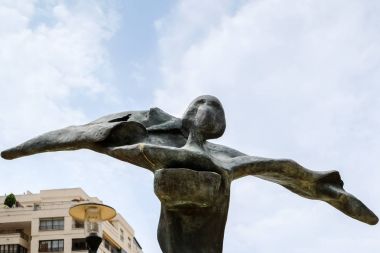 Marbella, Andalucia/İspanya - 6 Temmuz: Salvador Dali heykel Gal