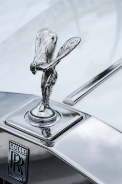 Puerto Banus, Andalucia/İspanya - 6 Temmuz: Rolls Royce Emblem p