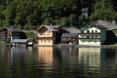 Hallstatt, Salzkammergut/Avusturya - Eylül 14: Görünüm salonları