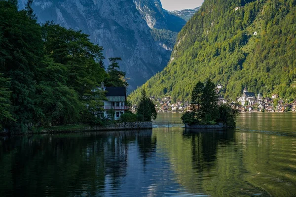 Hallstatt, Salzkammergut/Avusturya - Eylül 14: Görünüm salonları — Stok fotoğraf