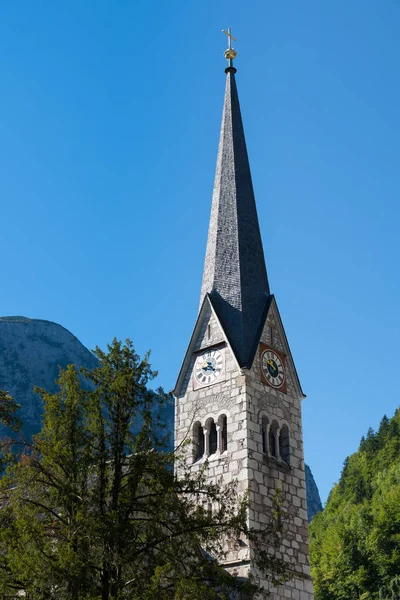 Hallstatt, Salzkammergut/Oostenrijk - 14 September: weergave van de E — Stockfoto