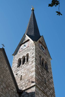 Hallstatt, Salzkammergut/Avusturya - Eylül 14: E görünümünü