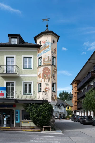 St gilgen, salzburg / oesterreich - september 15: wandbild auf einem gebäude — Stockfoto